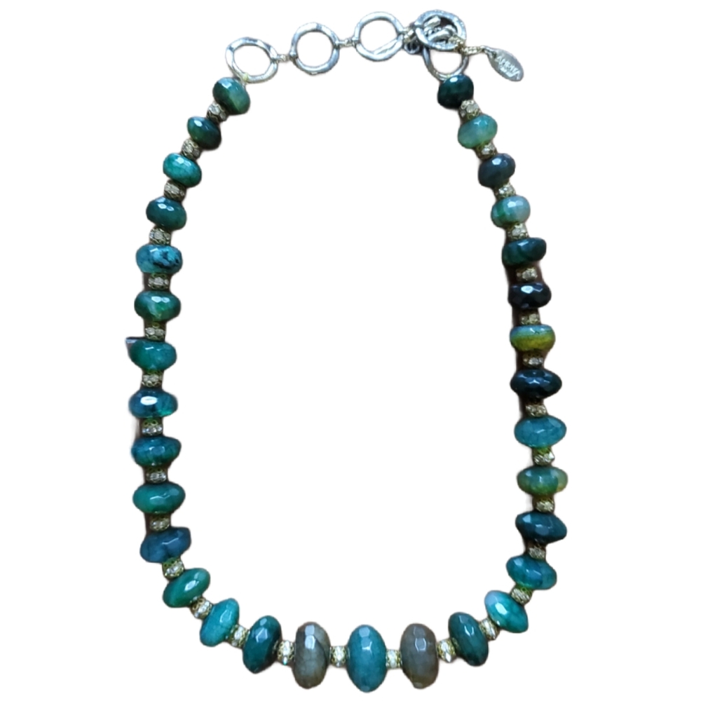 Amrita Green Austrian Crystal Necklace